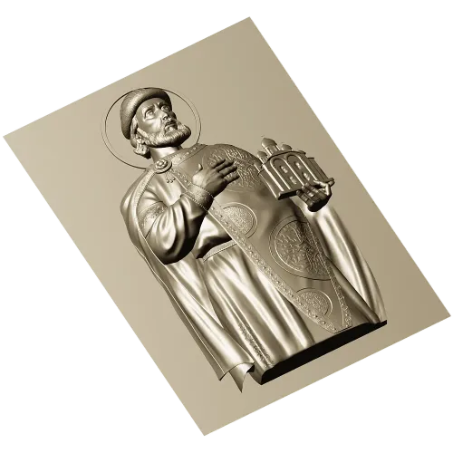 Saint Yaroslav High-Relief STL