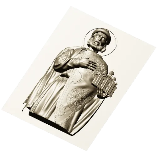 Saint Yaroslav High-Relief STL