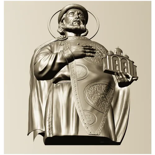 Saint Yaroslav High-Relief STL