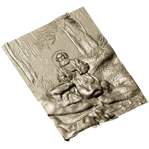 Икона Серафим Саровский - 3D модель в формате STL для ЧПУ