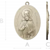 Saint Sergius of Radonezh - STL 3D Medallion for CNC