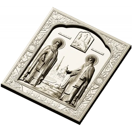 Saints Sergius and Herman - detailed STL 3D model for CNC