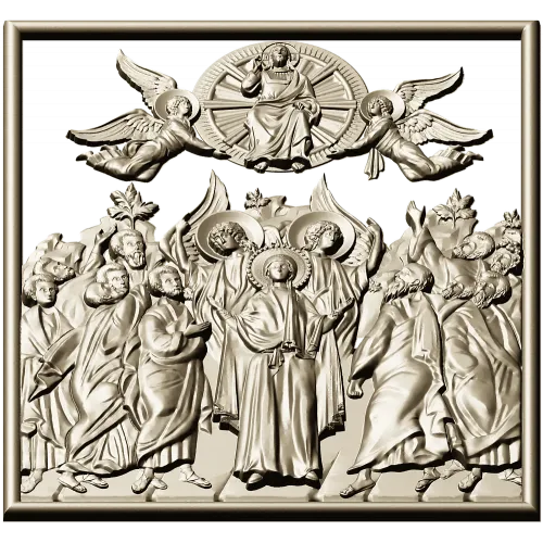Assembly of New Martyrs - high-relief STL for CNC carving
