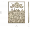 Assembly of New Martyrs - high-relief STL for CNC carving