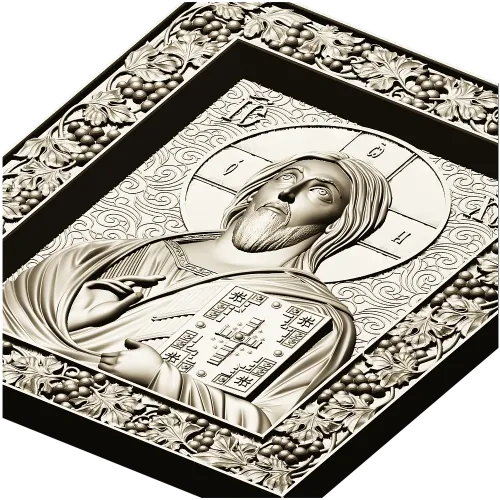 Spas Vsedergitel (Christ Pantocrator) - High-Relief STL Icon