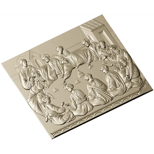 Тайная Вечеря - рельефная 3D модель в формате STL