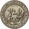 Last Supper round relief STL for CNC carving