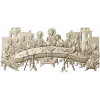 Тайная Вечеря - рельефная 3D модель STL для ЧПУ