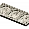 High-relief Icon Triptych STL - Theotokos, Christ Pantokrator, St. Nicholas