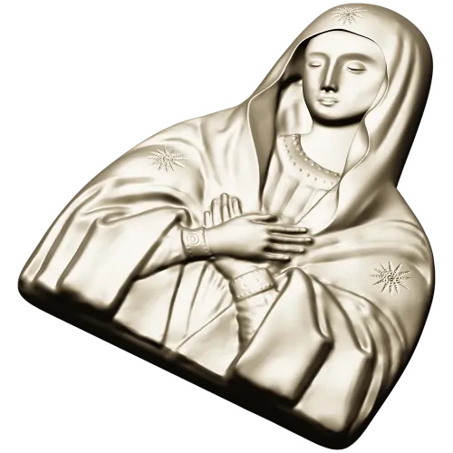Theotokos "Tenderness" - STL 3D model for CNC bas-relief