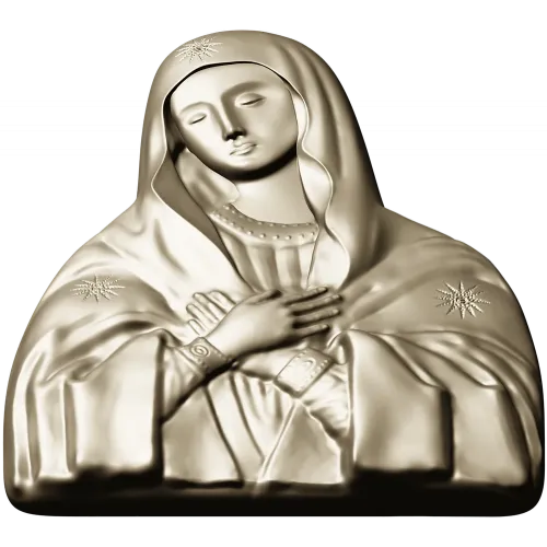 Theotokos "Tenderness" - STL 3D model for CNC bas-relief
