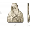 Theotokos "Tenderness" - STL 3D model for CNC bas-relief