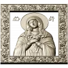 Virgin of Tenderness - high-relief STL 3D model for CNC