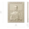 Saint Fyodor Ushakov icon STL for CNC high-relief