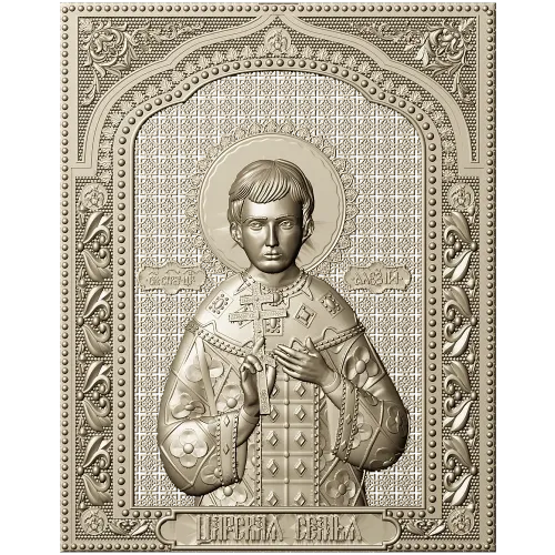Икона "Царевич Алексей" - STL 3D модель для ЧПУ