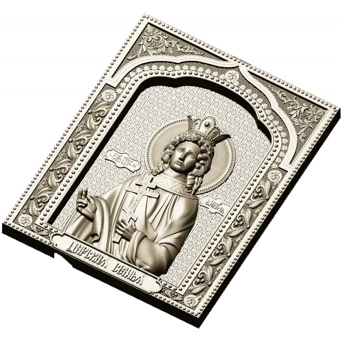 Tsarevna Anastasia - Icon Panel STL