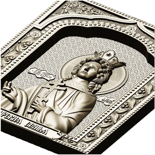 Tsarevna Anastasia - Icon Panel STL