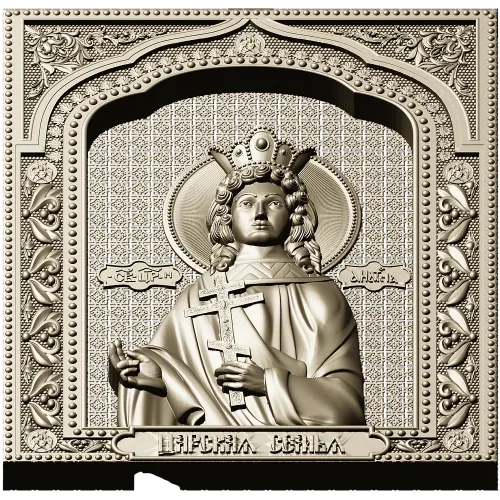 Tsarevna Anastasia - Icon Panel STL