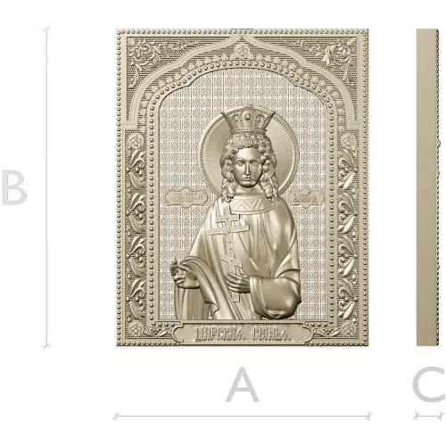 Tsarevna Anastasia - Icon Panel STL