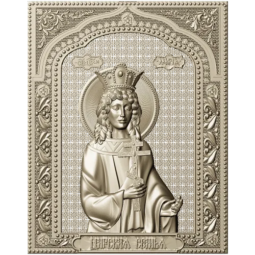 Tsarevna Maria - High-Relief Icon STL for CNC