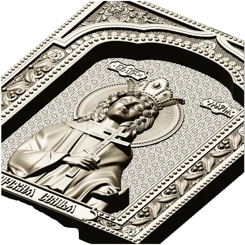 Tsarevna Maria - High-Relief Icon STL for CNC