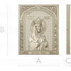 Saint Olga icon relief - STL model for CNC carving
