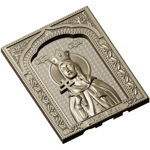 Princess Tatiana - detailed STL 3D icon relief for CNC