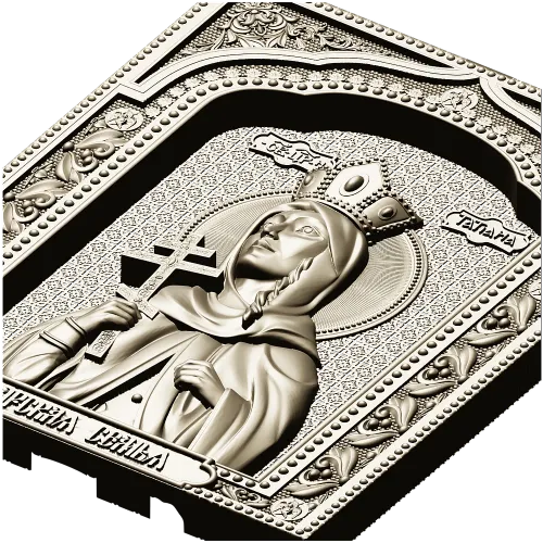 Princess Tatiana - detailed STL 3D icon relief for CNC