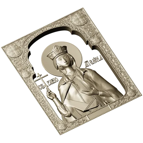 3D модель STL - Икона святой Елены для ЧПУ
