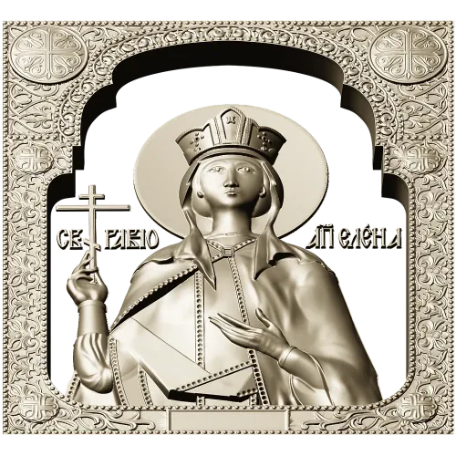 3D модель STL - Икона святой Елены для ЧПУ