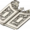 3D модель Царские врата для ЧПУ (STL) - ажурные створки с птицами и крестом
