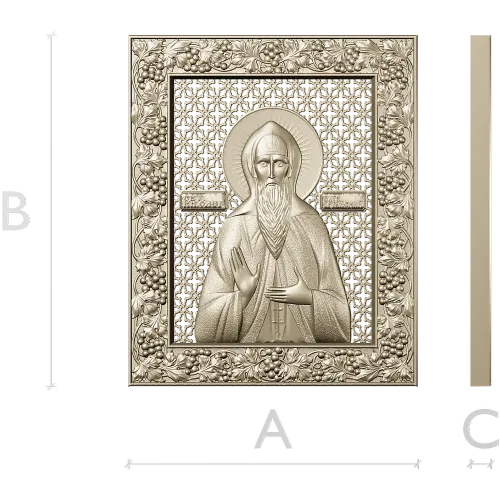 Икона Святого Князя Олега Брянского - STL 3D модель для ЧПУ