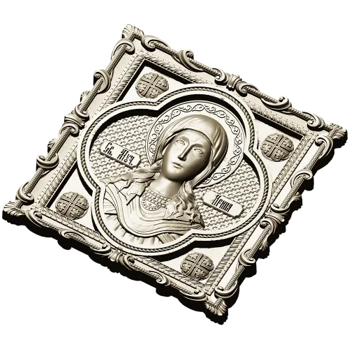 Martyr Irene - STL Icon Relief for CNC
