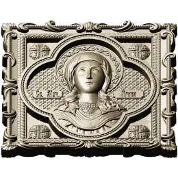 Молитвенная Ирина - иконный барельеф