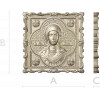 Martyr Irene - STL Icon Relief for CNC