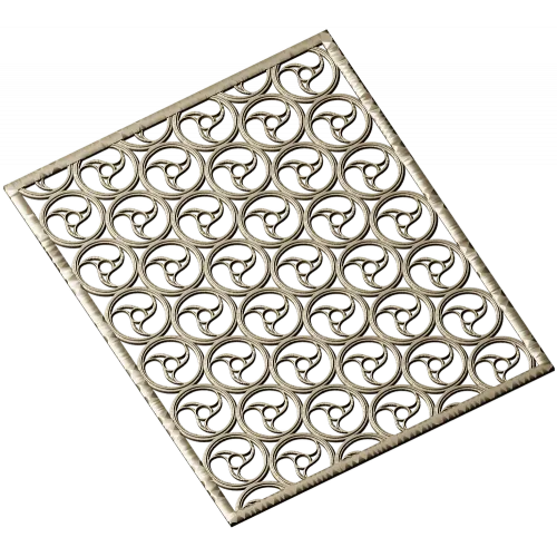 Spiral Trinity Panel - decorative STL 3D model for CNC