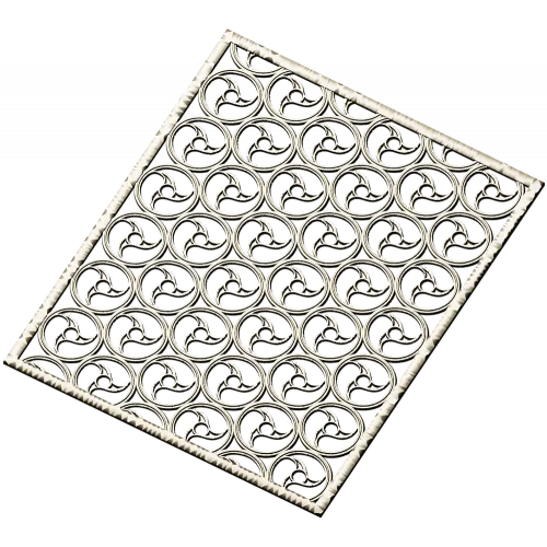 Spiral Trinity Panel - decorative STL 3D model for CNC