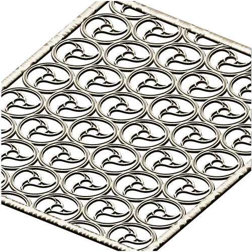 Spiral Trinity Panel - decorative STL 3D model for CNC