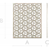 Spiral Trinity Panel - decorative STL 3D model for CNC