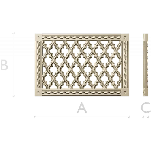 Ornate Rope-Frame Lattice - STL 3D model for CNC
