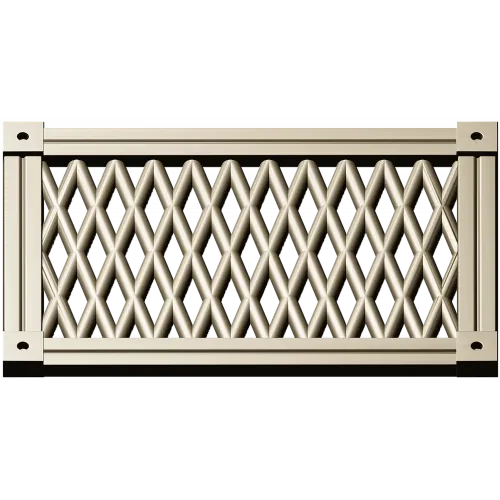 Diamond Lattice Grille - STL 3D Model for CNC