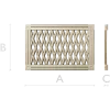 Diamond Lattice Grille - STL 3D Model for CNC