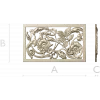 Ornamental Floral Grille STL for CNC