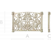 Декоративная ажурная панель в стиле ар-нуво - 3D модель STL для ЧПУ
