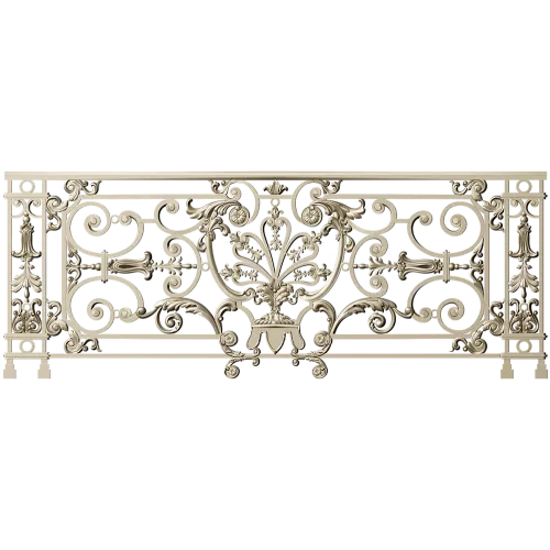 Royal Acanthus Railing - 3D STL model for CNC