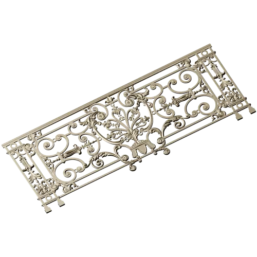 Royal Acanthus Railing - 3D STL model for CNC