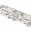 Royal Acanthus Railing - 3D STL model for CNC