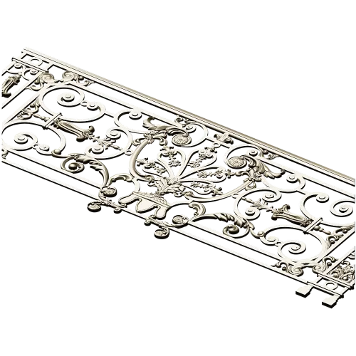 Royal Acanthus Railing - 3D STL model for CNC