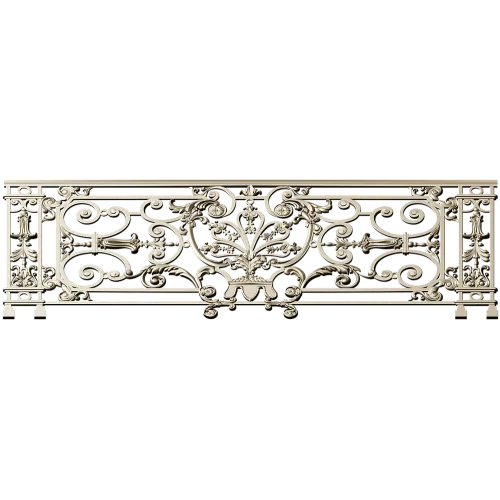 Royal Acanthus Railing - 3D STL model for CNC