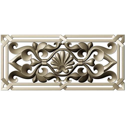 Декоративная панель с ракушкой - STL для ЧПУ